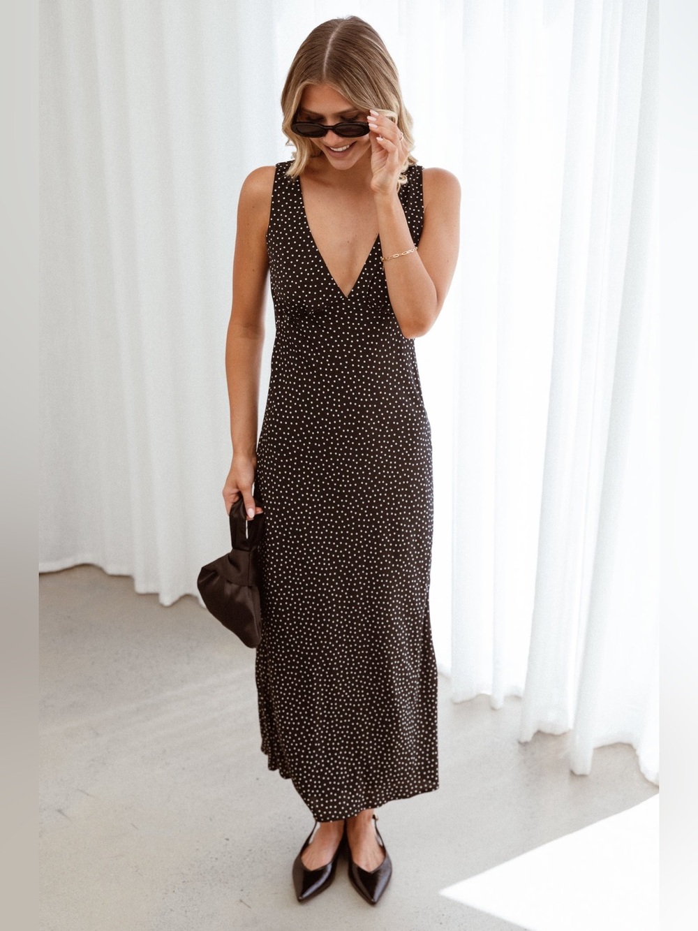PETAL & PUP Mirae Maxi Dress S